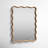  Wooden Squiggle Framed Mirror – 32 Inch Height – Rectangular Wall Mirror