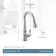 Moen Weymouth Smart Touchless Pull Down Sprayer Kitchen Faucet with Voice Control and Power Boost