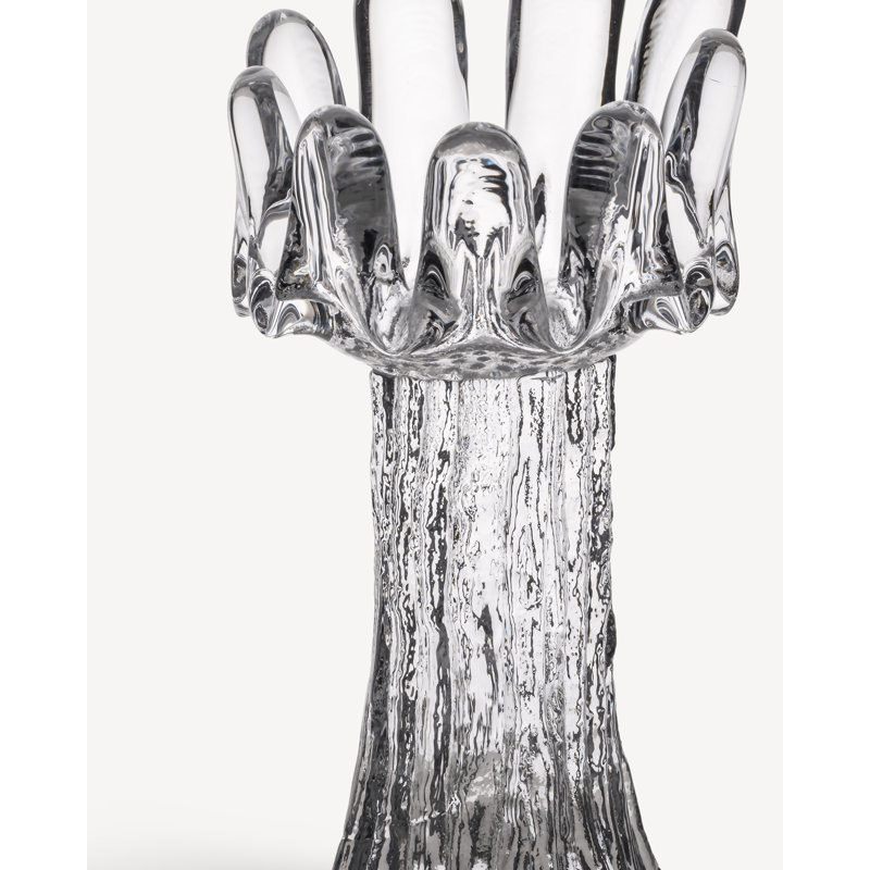 Votive tournesol transparent, H 7,1 po x l 3,9 po x P 3,9 po, Clair