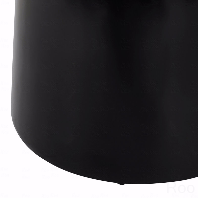 Outdoor Metal Patio End Table, Black
