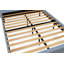 Ensemble de lit Fannin 2 pièces comprenant un cadre de lit Queen et une table de chevet pour la chambre à coucher - Fabrication fiable et robuste - Tissu en lin bleu denim-1545697503-1545865190