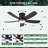 41" Modern 5-blade Flush Mount Indoor Ceiling Fan With Light And Remote/app Control-708861826