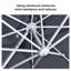 304cm X 396cm Rectangular Cantilever Parasol-674142612