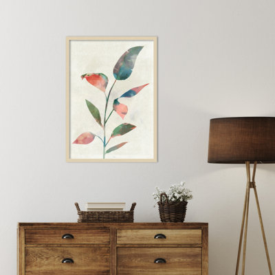 Gentle Leaves by Ken Roko Wood Framed Wall Art Print