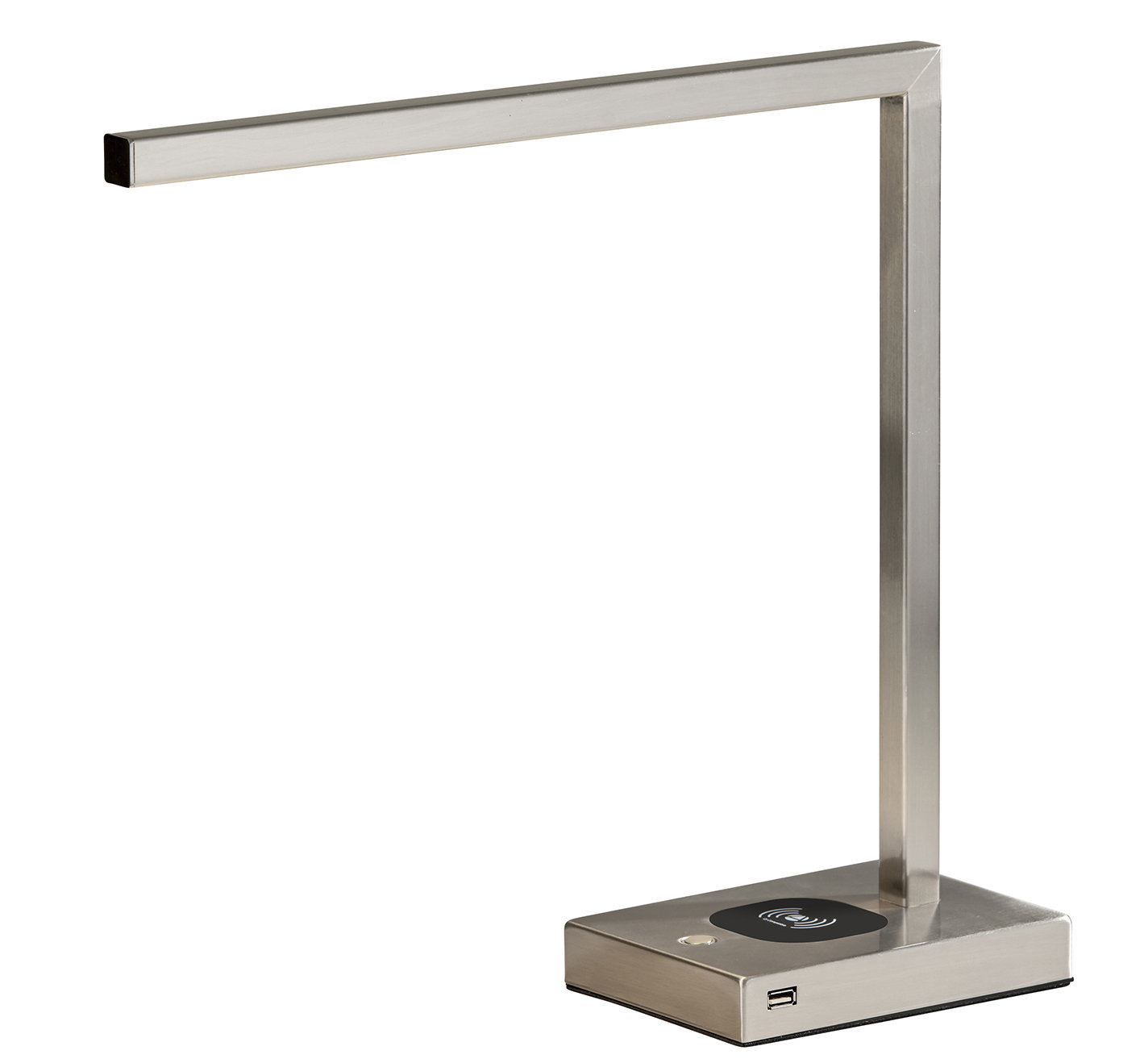 Capri Desk Lamp, Brushed Steel