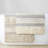 Woven Texture Stripe Bath Rug Grey 20X32"