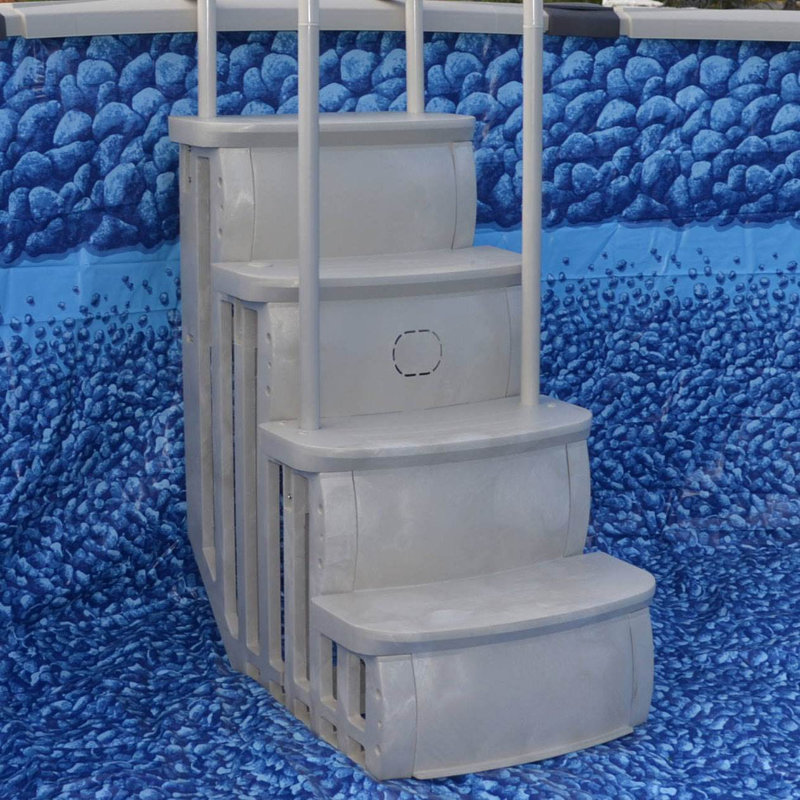 Main Access 18.1'' D Hot Tub Step in White