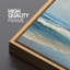 «Soft Blue Ocean Shoreline Seascape Coastal Landscape», très grandes photos, impression sur toile encadrée-125011743-125011741