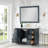Gazsi 48" Single Bathroom Vanity Set With Grain White Engineered Stone Countertop With Mirror-950772750