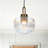 Modern Minimalist Glass Pendant Light, Single Head Hanging Lamp With Warm Light Bulb