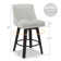 Tabouret pivotant avec structure en bois massif Malakeh