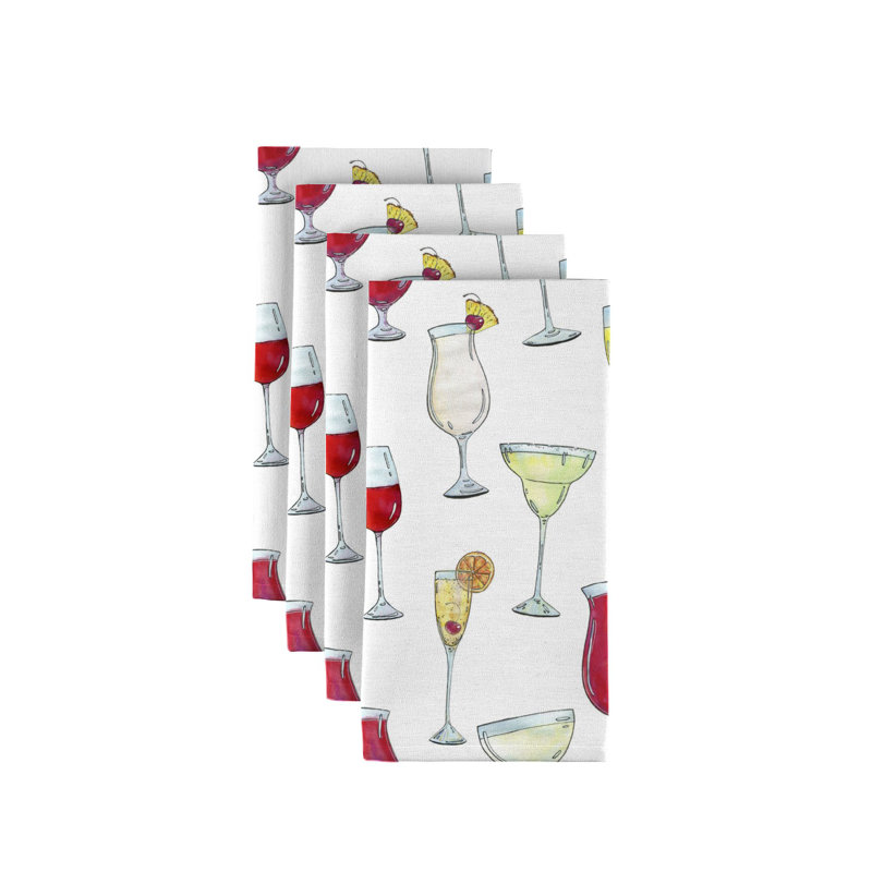 Emberto Polyester Abstract Square Napkin