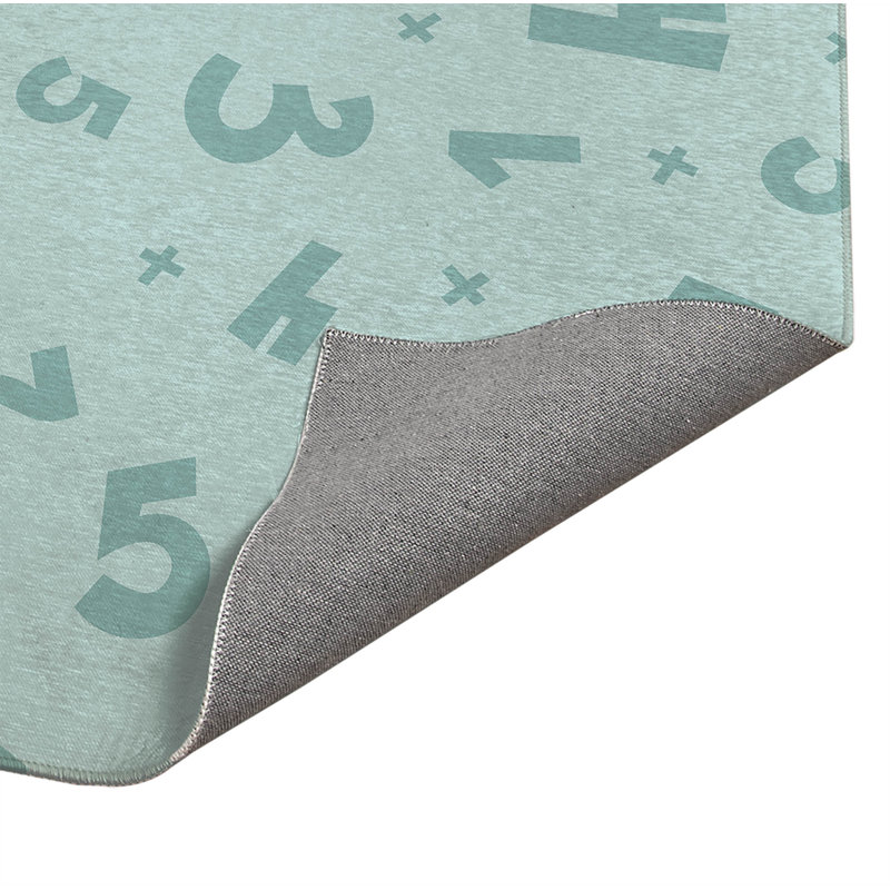 Paillasson d'intérieur Number Match, Bleu clair, L 60 po x L 84 po
