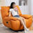 Single Manual Living Room Faux Leather Recliner-54353591