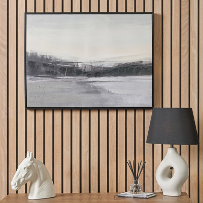 Monochrome Landscape Canvas - Single Picture Frame Print on Canvas