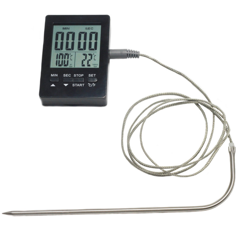 Digital Thermometer And Timer With Probe