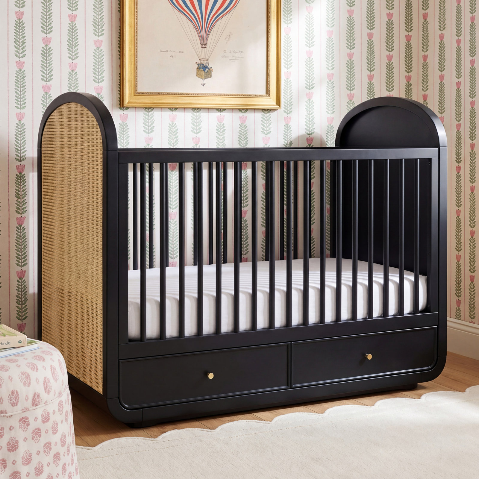 Aspen 4-in-1 Convertible Crib, Black