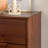 Aizlyn Mid-Century Modern Solid Wood Groove-Handle Nightstands-873594410