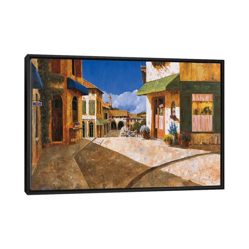 «On My Way to the Market» par Gilles Archambault - Impression sur toile tendue, H 18 po x l 26 po x P 1,5 po, Pas de tapis