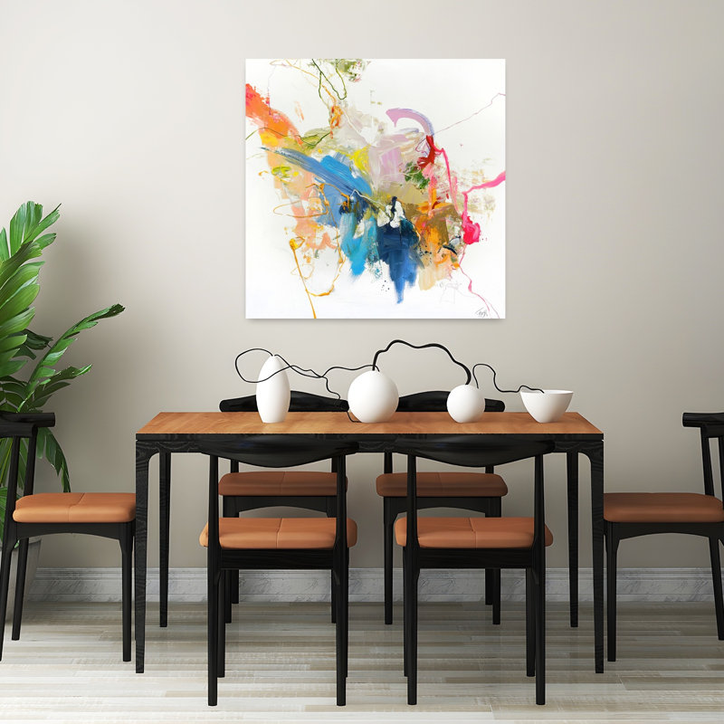 Confidentiel rose, art contemporain, H 32 po x l 32 po
