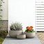 Bol à fleurs rond en pot 12 po intérieur / extérieur avec trou de drainage-990106807-968420656