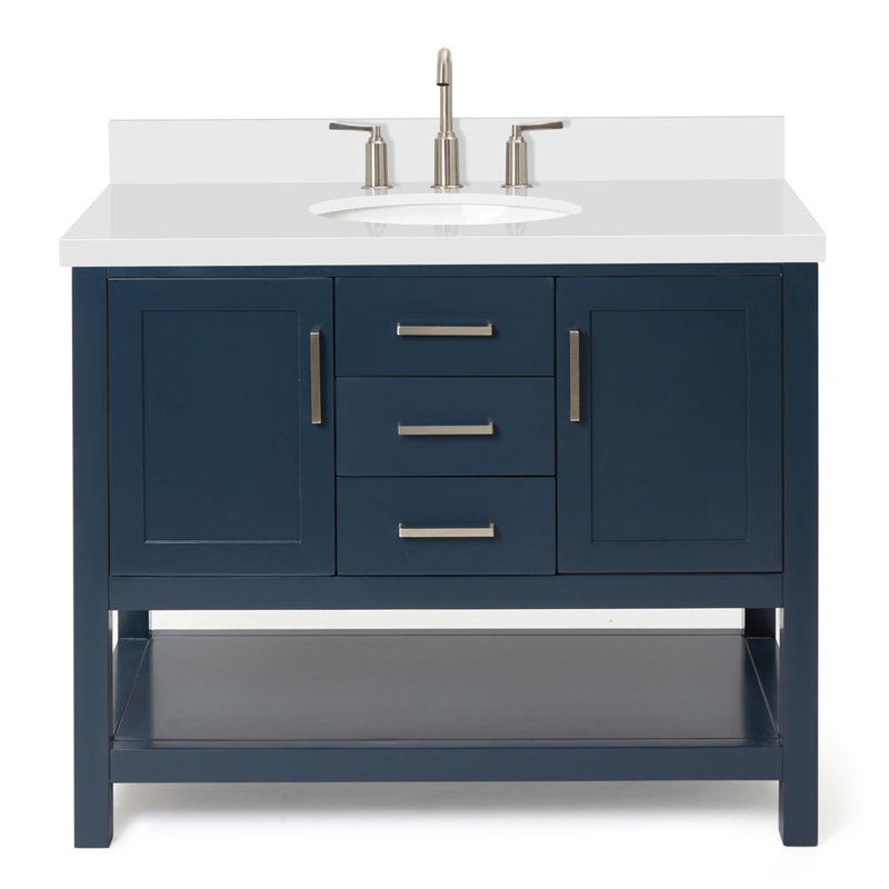 Bayhill 43'' W Single Vanity, Midnight Blue