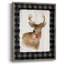 «Holiday Deer Jingle Bell», reproduction encadrée - bois massif-1833233477