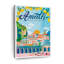 Amalfi Turquoise, affiche rétro sur toile-1795703228