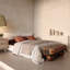  Rizi Textured Wool Upholstered Bench
