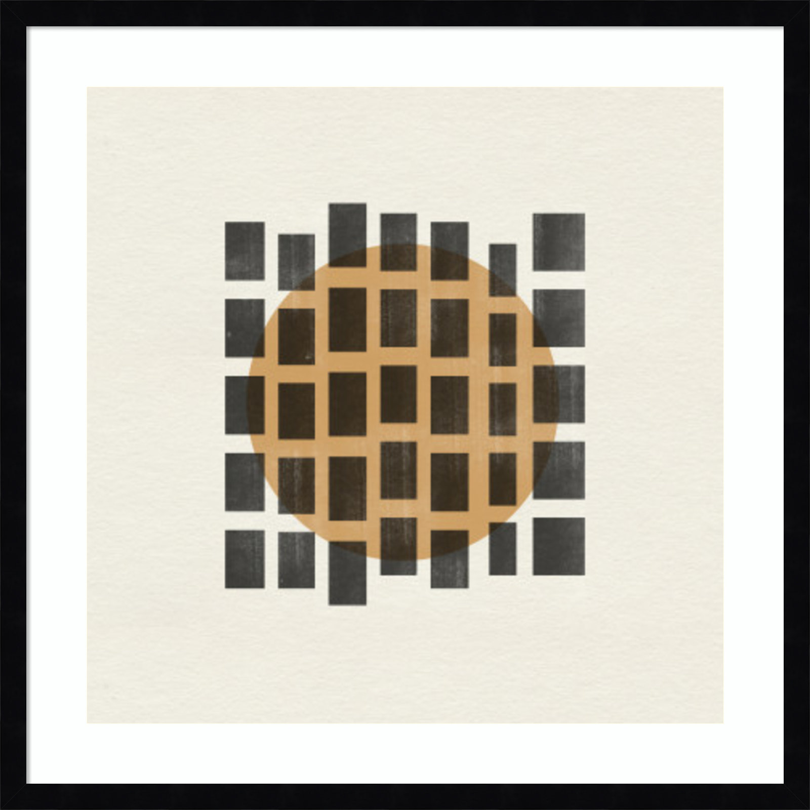 Giese "Paper Object No. 8" Print, Black, 25" H x 25" W