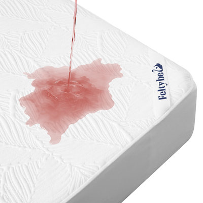 Waterproof Mattress Protector,Breathable Noisless Mattress Protector for Bedroom, Fitted 6"-15" Extra Deep Pocket Mattress Pad Machine Washable