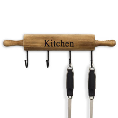 CUCINA Kitchen Utensil Holder with 10 S Hooks for Hanging, Wall