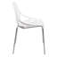 Chaise de salle à manger Hadda, chaise de cuisine moderne en polypropylène avec dossier ajouré inspiré d'un arbre, pieds en acier inoxydable, finition chromée, chaise d'appoint empilable pour salle à manger-1697409745