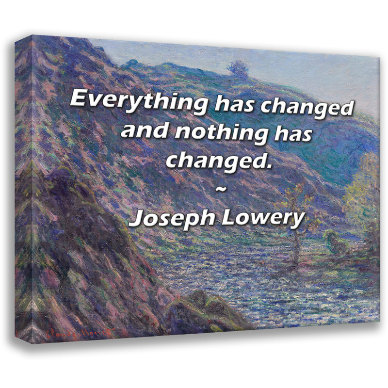 «Artsy Quote» par Joseph Lowery, toile tendue avec châssis, H 17 po x l 24 po