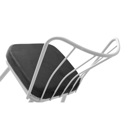 Jaidon 43cm H Slat Back Side Chair in Black