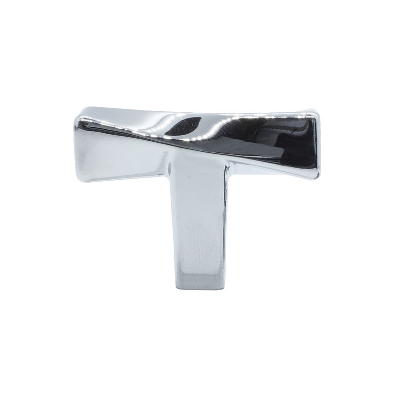 Twist Bar Knob, Polished Chrome