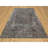 8'x9'10" Intense Grey Transitional Erased Silk with Wool Hand Knotted Rug 8ED4101A096A4C41A40EEBD9B2858636