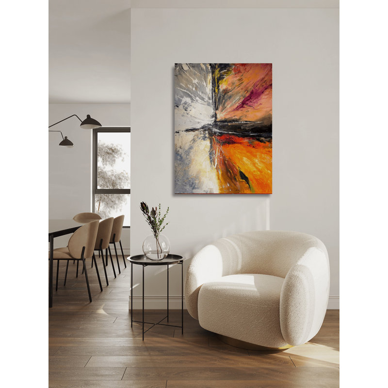Abstract Print by John Beard, 30" H x 24" W x 1" D, Unframed
