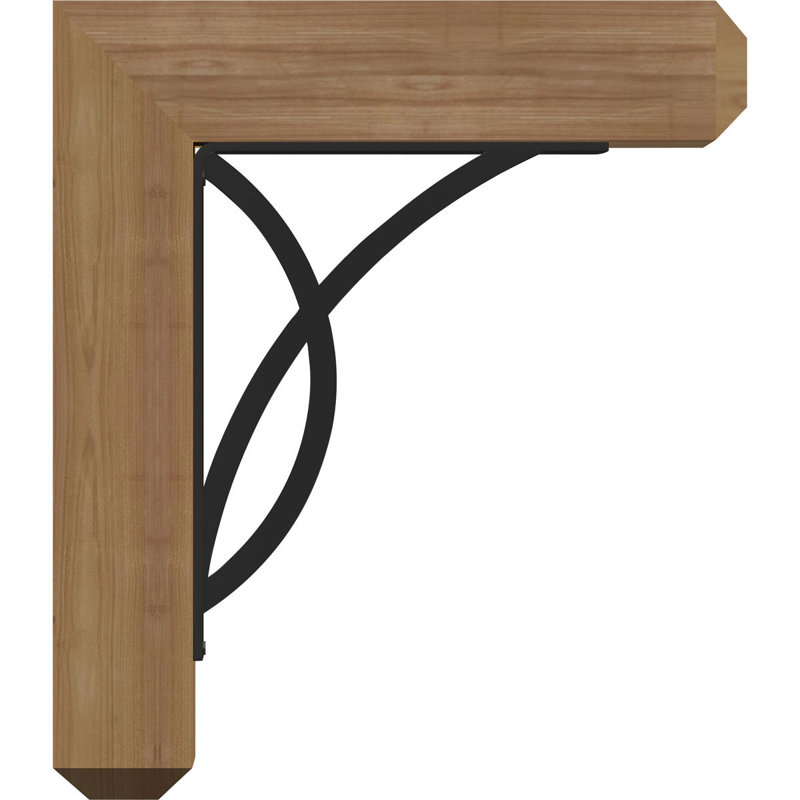 Support triple Ironcrest de 4 po Miller, H 19 po x P 16 po, Cèdre rouge de l'Ouest l 3 1/2 po x T 2 po (lisse