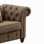 Fauteuil d'appoint brun capitonné avec coussin-775017329-775017326