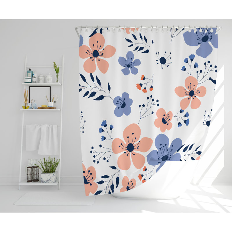 Trent Polyester Shower Curtain Set, 168cm H x 168cm W