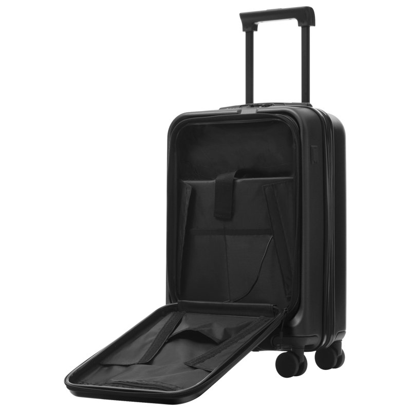 Ensemble de bagages 5 pièces avec ouverture frontale, ensemble de valise de transport extensible rigide avec double roue pivotante, bagage de voyage léger avec port USB, serrures TSA (20 "24" 28 ")