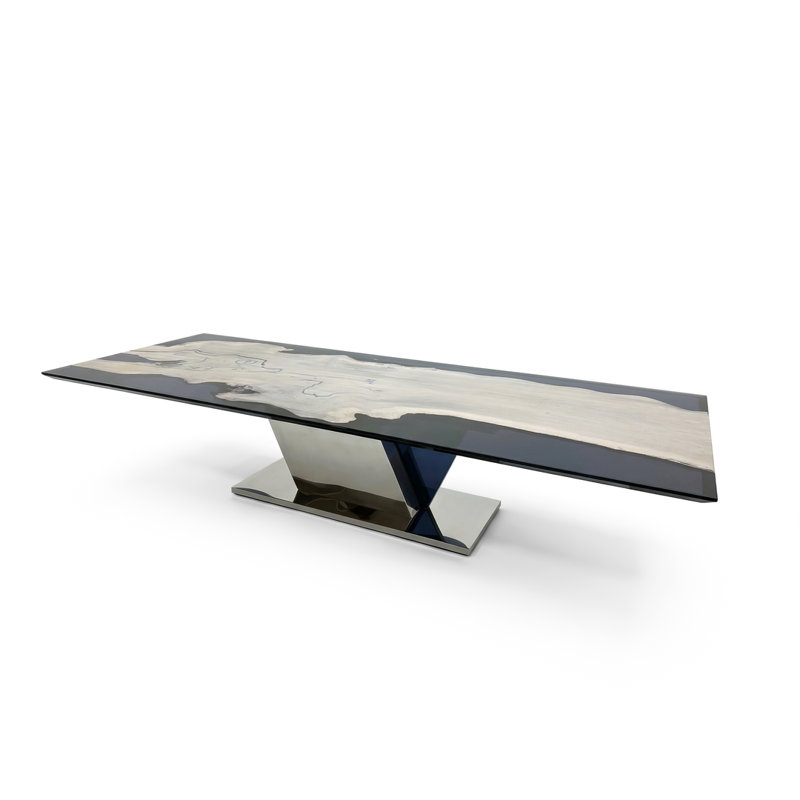 Dining Table, 29.5" H x 42" W x 72" D