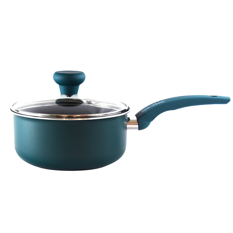 Sea Green Non-stick Aluminum 8-Piece Cookware Set