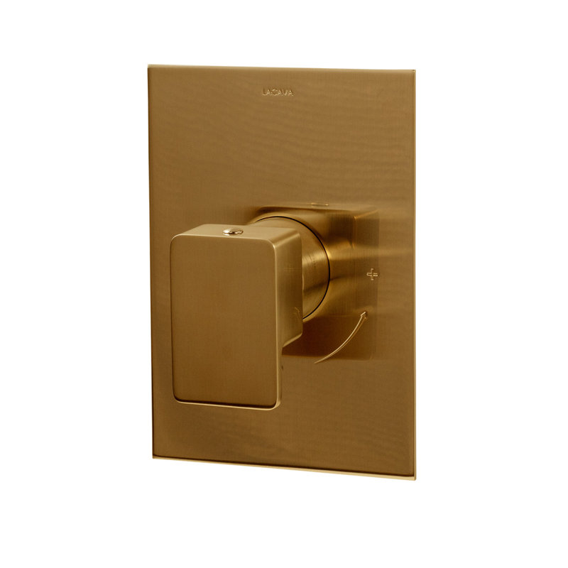 Eleganza Built-In Progressive Pressure Balancing Mixer, Brushed Gold
