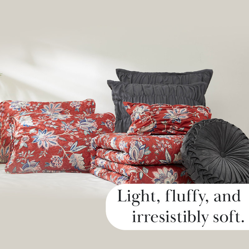 Ensemble de literie surdimensionné Jacobean Willow surdimensionné et facile d'entretien par Southshore Fine Linens