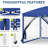 Instant Pop-Up Canopy Tent With Removable Mosquito Netting, 2 Zipper Doors-111061225-111061224