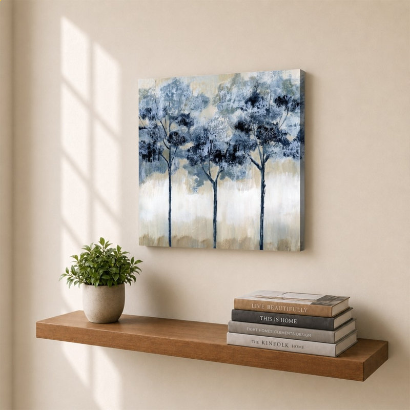 Indigo Grove II par Nan - Impression sur toile, 30" H x 30" W