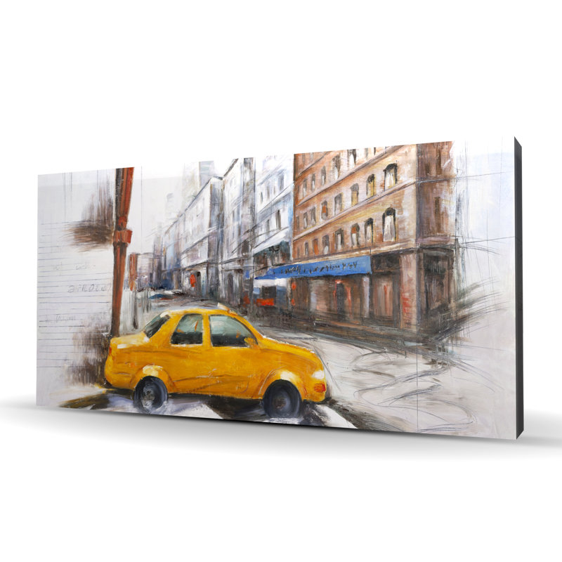 Croquis de la voiture dans la rue