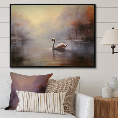 Cygne dans la brume II sur toile